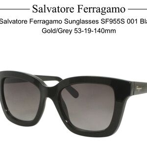 Salvatore Ferragamo Black Sunglasses